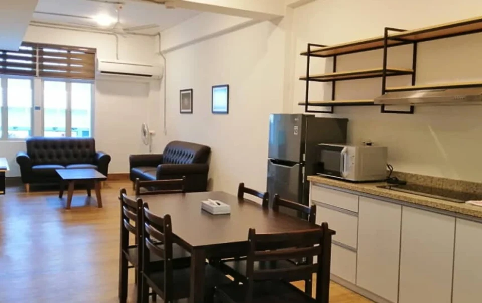 Spacious dining area in Polaris Suite Deluxe Apartment Type B