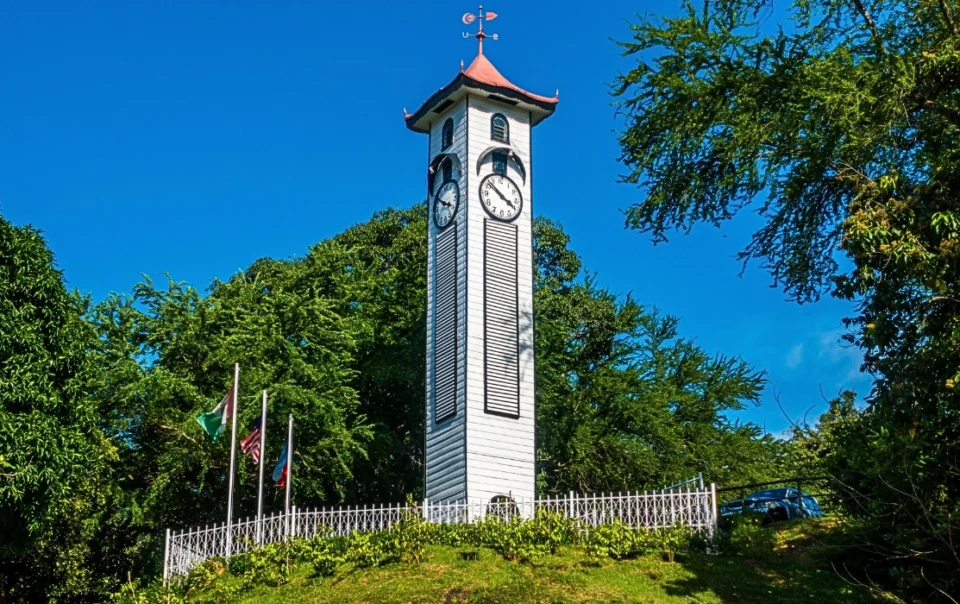 Atkinson Clock Tower in Kota Kinabalu, Sabah, standing as a historic heritage landmark