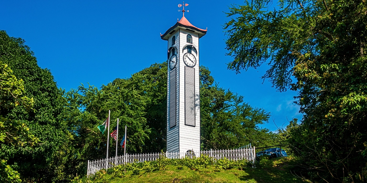 Atkinson Clock Tower in Kota Kinabalu, Sabah, standing as a historic heritage landmark
